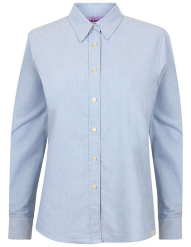 HEN-H511-Ladies Classic Long Sleeved Oxford Shirt